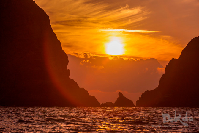 Sunset glow at Dokdo